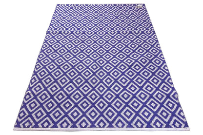 Modern kilim - Samak 04 Violet - German Carpet Shop