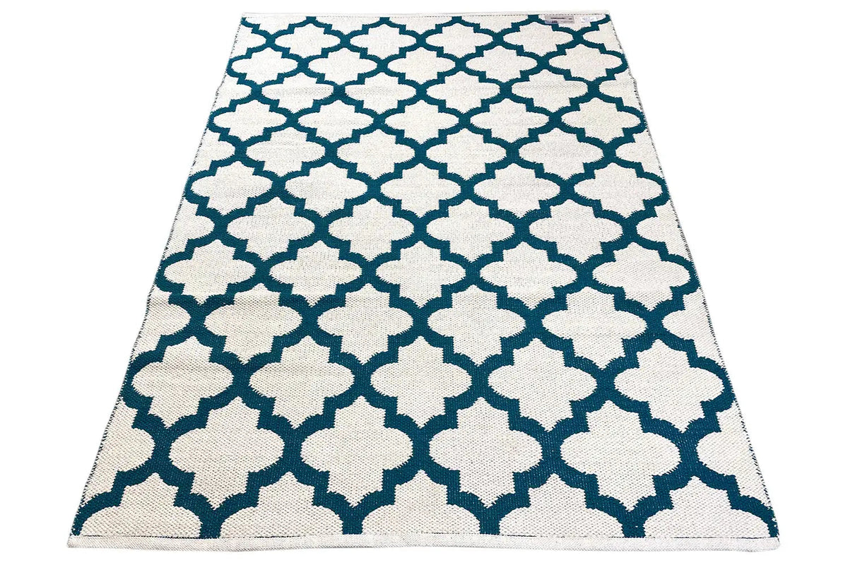 Modern Kilim - Samak 03 Green - German Carpet Shop