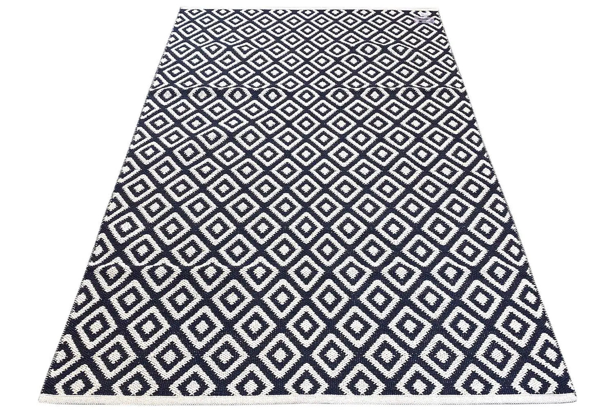 Modern Kilim - Samak 04 Black - German Carpet Shop