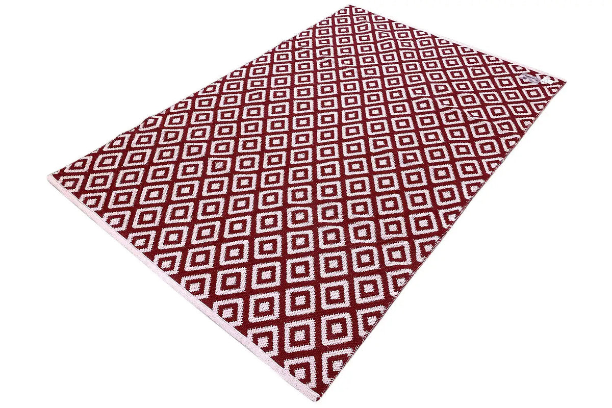 Modern Kilim - Samak 04 Red - German Carpet Shop