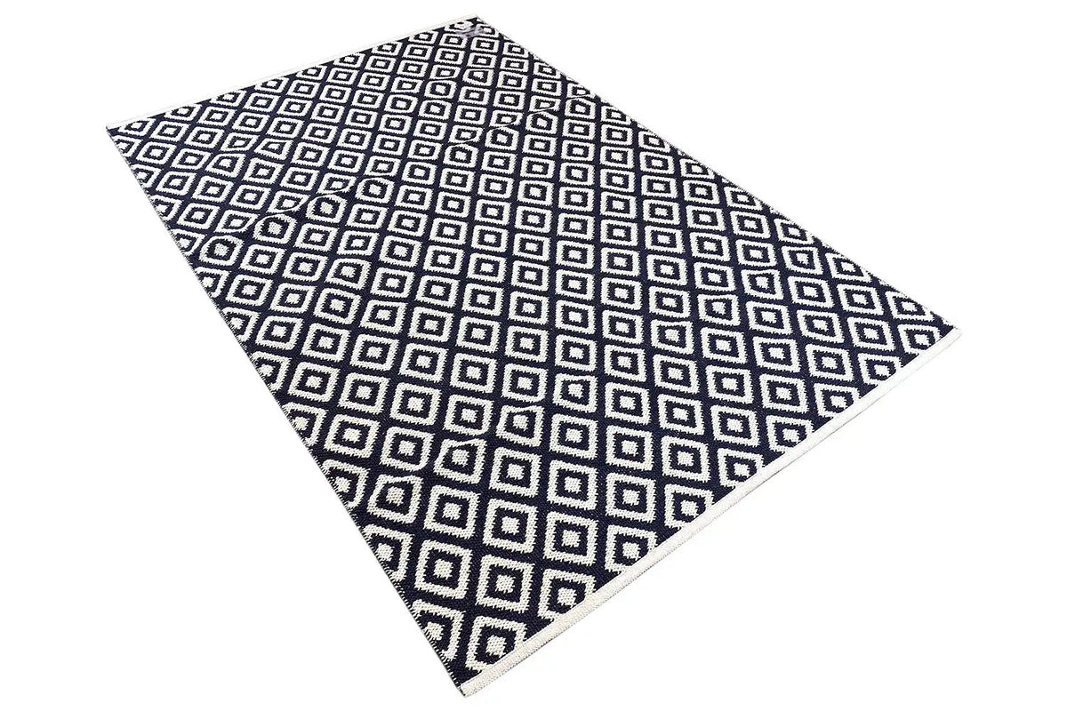 Modern Kilim - Samak 04 Black - German Carpet Shop