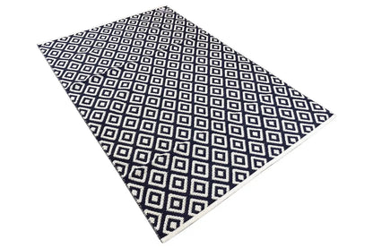 Modern Kilim - Samak 04 Black - German Carpet Shop