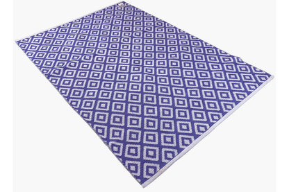 Modern kilim - Samak 04 Violet - German Carpet Shop