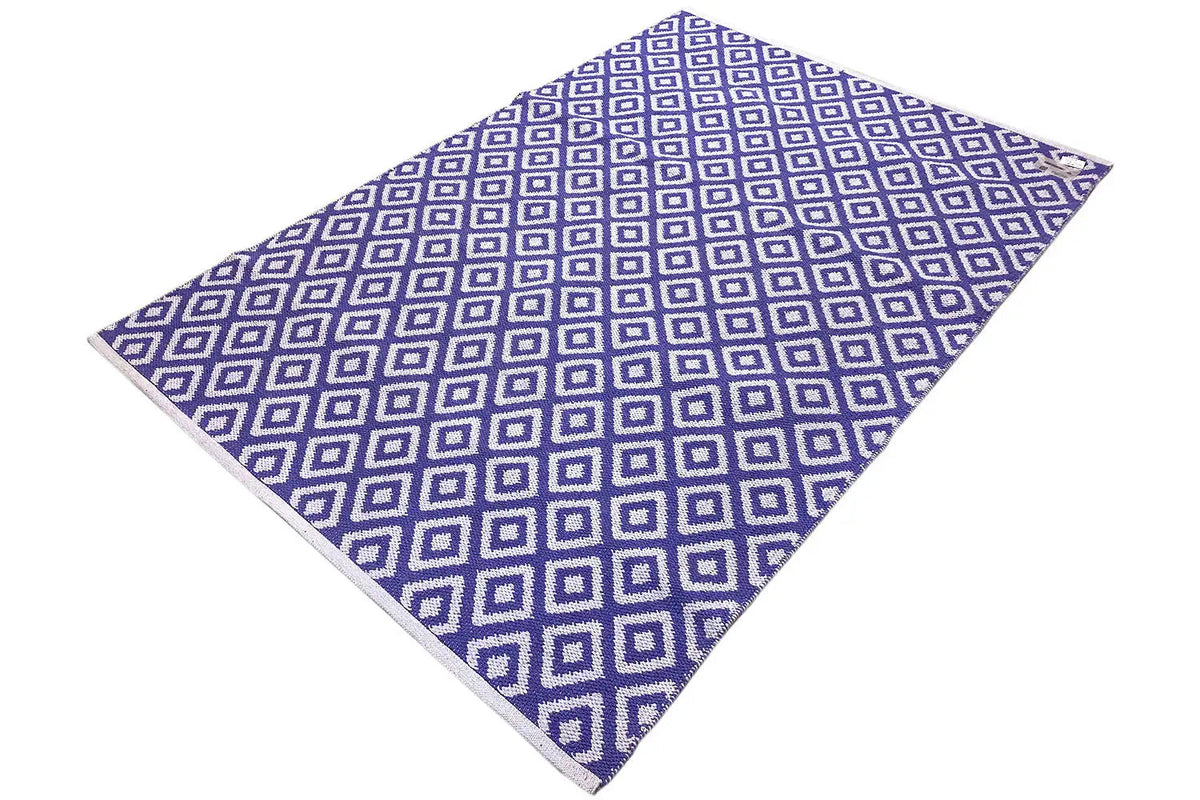 Modern kilim - Samak 04 Violet - German Carpet Shop