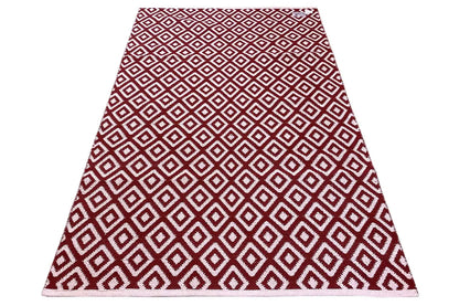 Modern Kilim - Samak 04 Red - German Carpet Shop