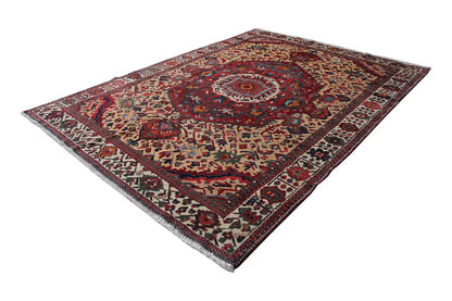 Bakhtiari rug 320x234 cm with a classic medallion and colorful Oriental pattern