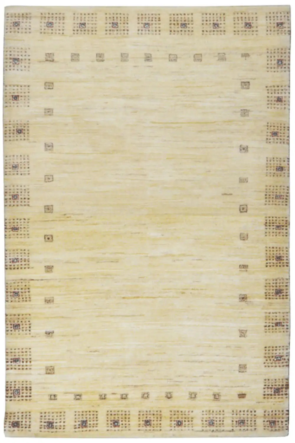Gabbeh-Lori rug (150x101 cm), beige background with a narrow patterned border