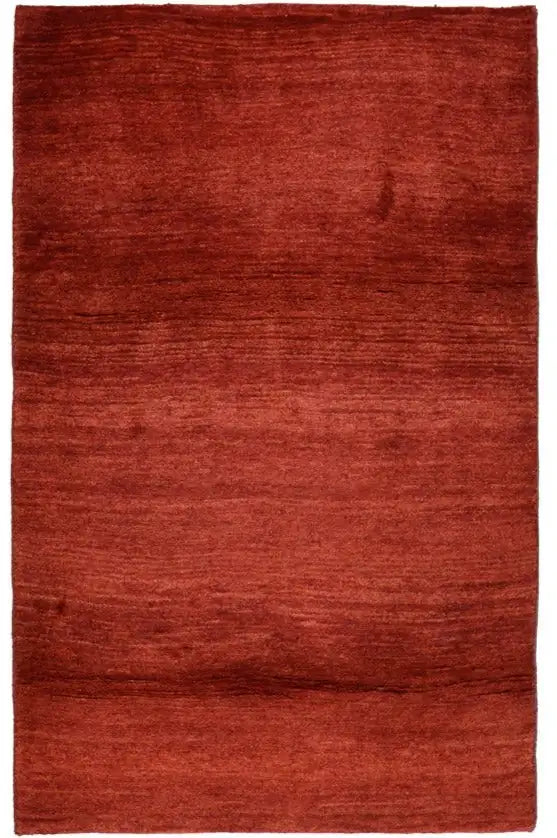 Red Gabbeh rug with a fine, dense pile, 188x120 cm, rectangular