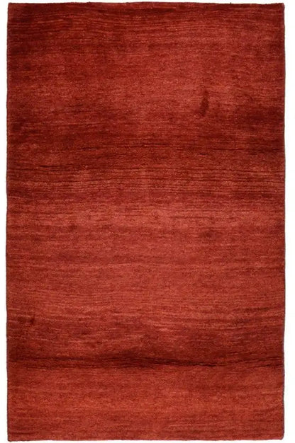 Red Gabbeh rug with a fine, dense pile, 188x120 cm, rectangular