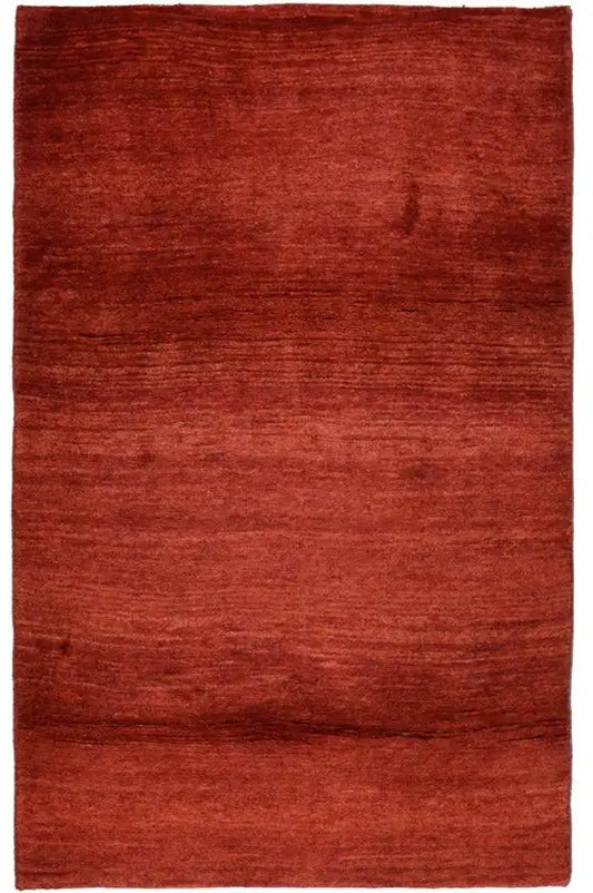 Red Gabbeh rug with a fine, dense pile, 188x120 cm, rectangular