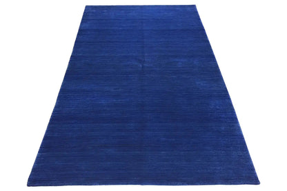 Gabbeh rug 245x156 cm, dark blue rug with an even all-over pattern