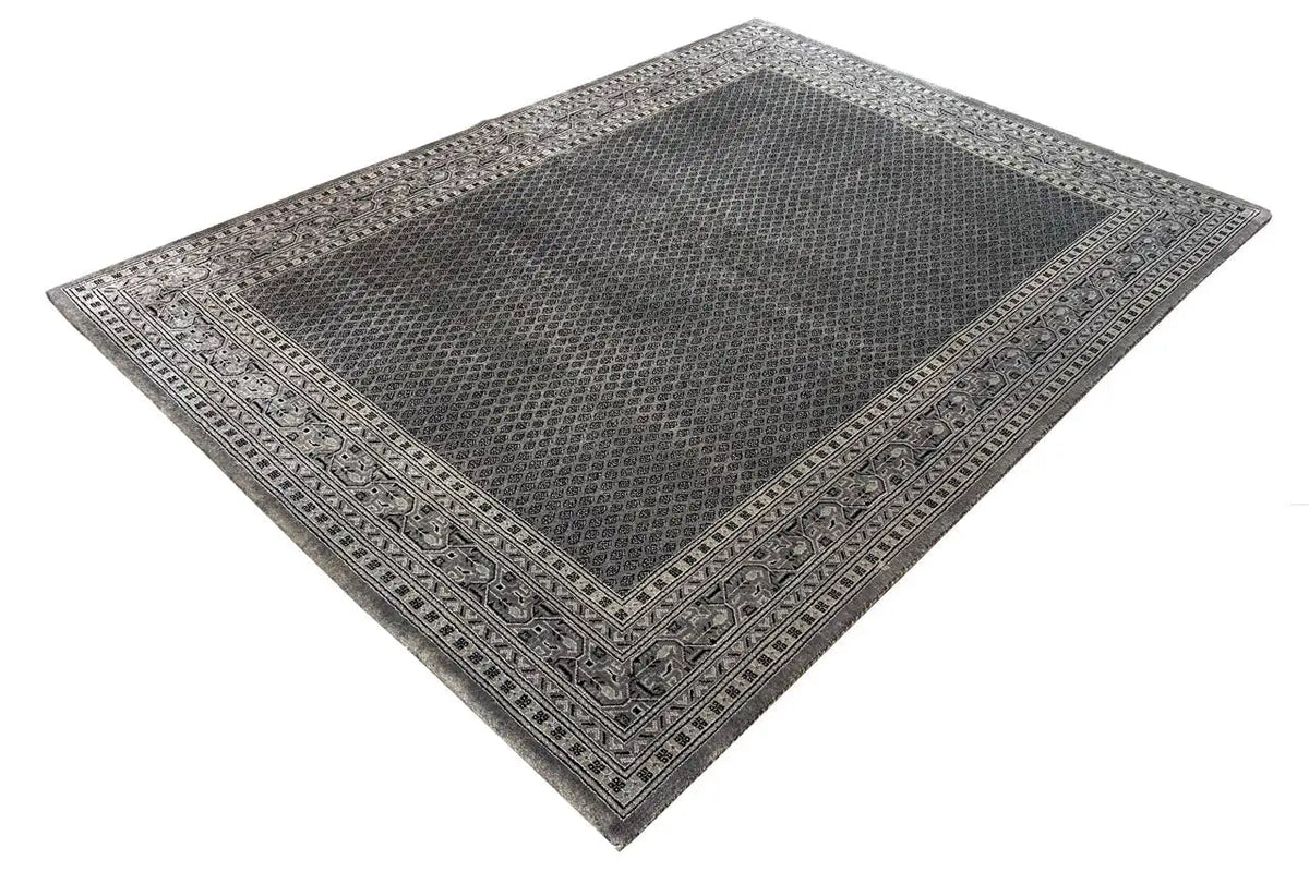 Carpet Botte Mir 236x174 cm, anthracite with ornamental border