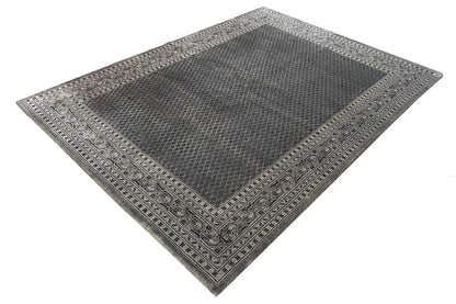 Carpet Botte Mir 236x174 cm, anthracite with ornamental border