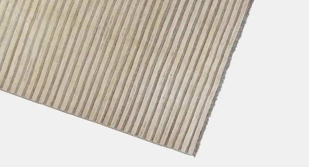 Kelim Gabbeh rug with fine horizontal stripes in beige and brown, right edge