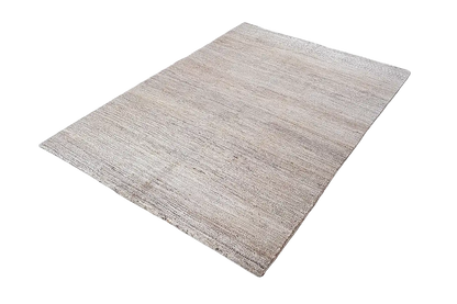 Gabbeh natural rug, rectangular area in light beige with a fine texture