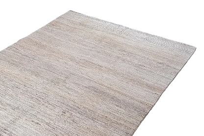 Gabbeh natural rug: elongated close-up, light beige-brown surface texture